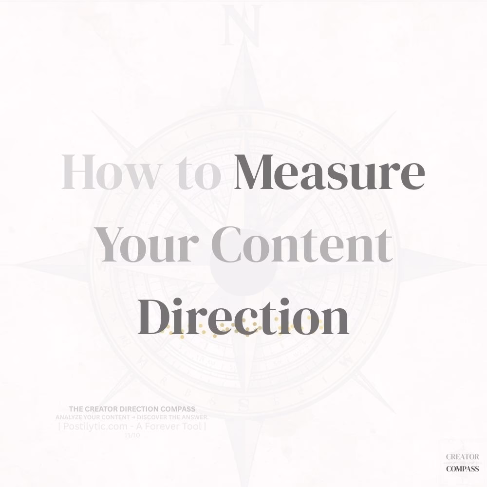 How to Measure Your Content Direction