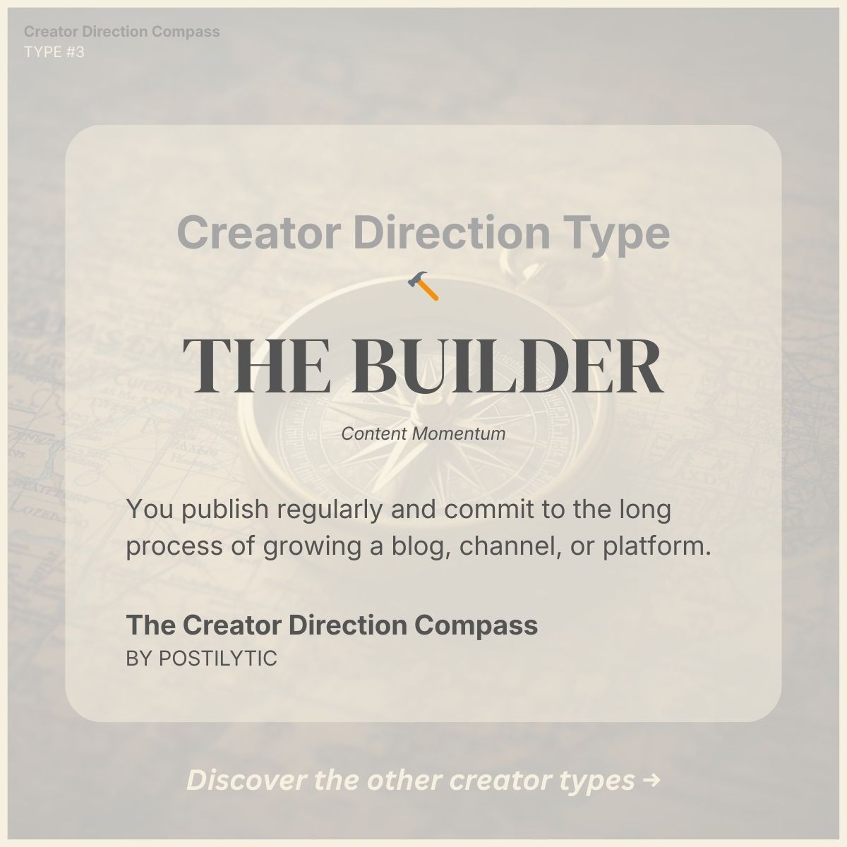 THE BUILDER Creator Direction Compass Badge V.2