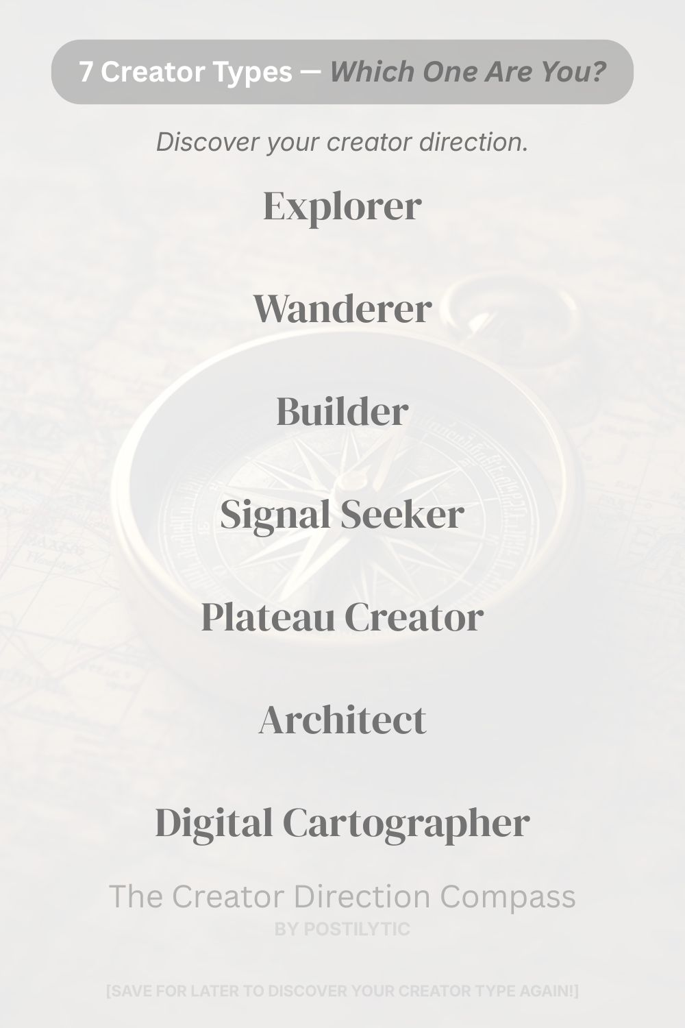 7 Creator Types - Which One are You
